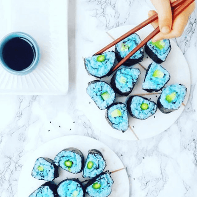 100% NATURAL BLUE SUSHI