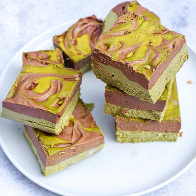 HEALTHY CHOCOLATE MATCHA FUDGE