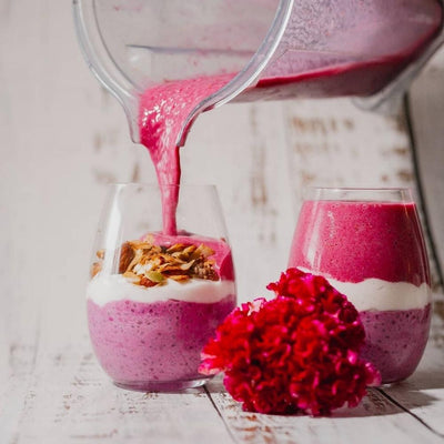 LAYERED PINK CHIA PUDDING