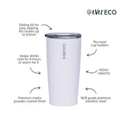 Ever Eco Insulated Tumbler - 592ML White - Being Co.