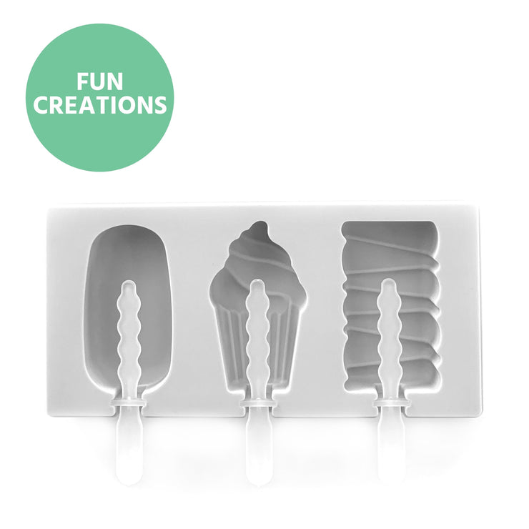 Mini Summer Ice Cream Shaped Moulds - Being Co.