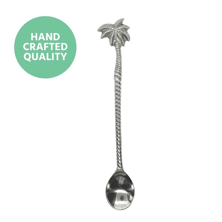 Solid Silver Palm Tree Spoon - Tall - Being Co.